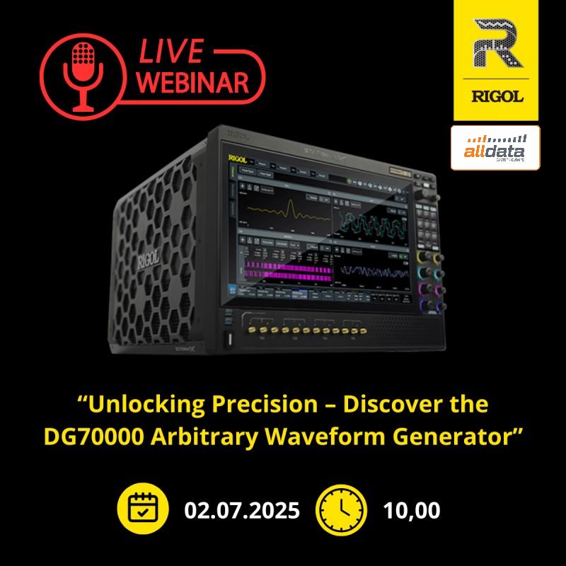 Rigol webinar: Mastering the DG70000 Arbitrary Waveform Generator